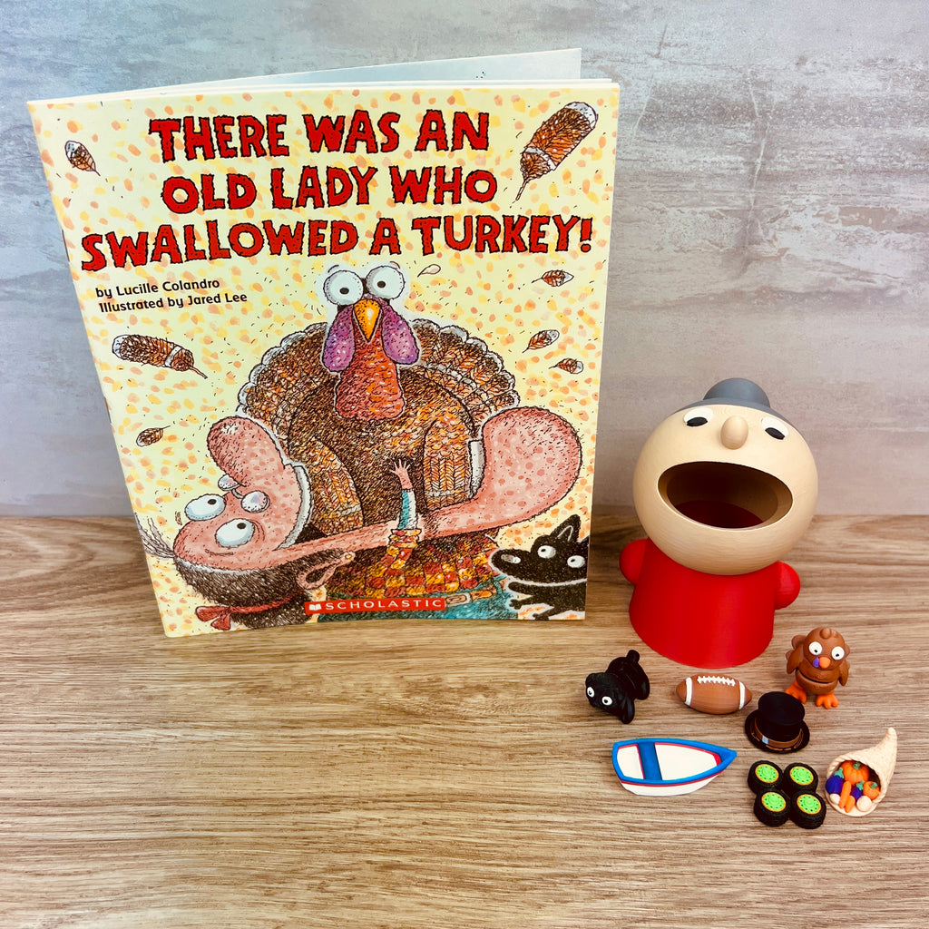 There Was An Old Lady Who Swallowed A Turkey Read-Along Set (Thanksgiving)