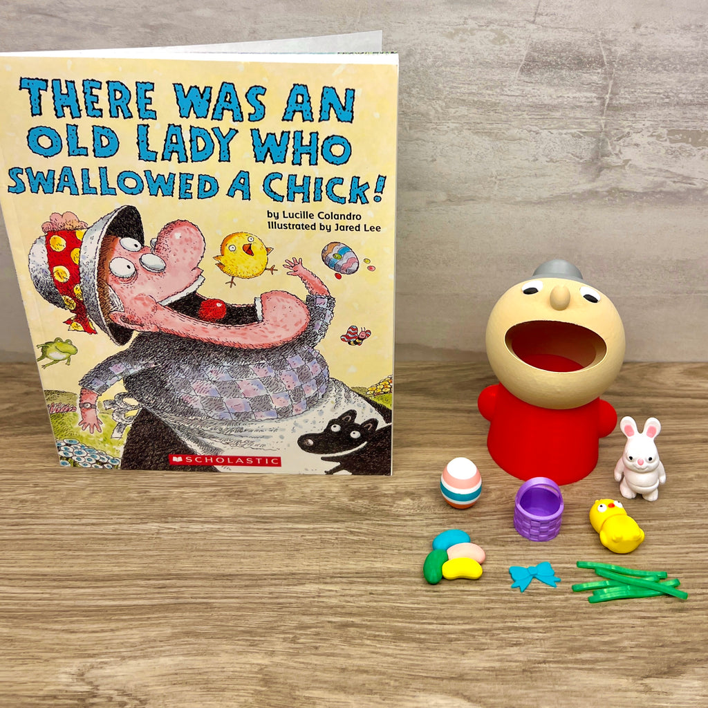 There Was An Old Lady Who Swallowed A Chick Read-Along Set (Easter)