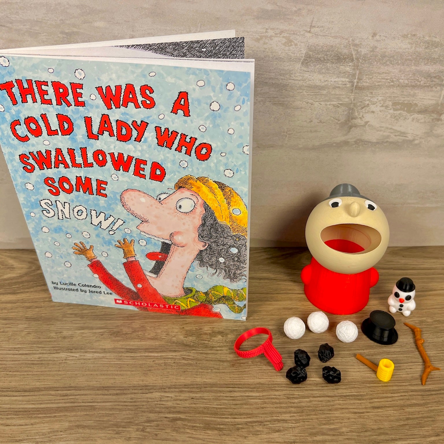 There Was A Cold Lady Who Swallowed Some Snow Read-Along Set