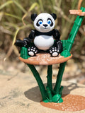 Flexible Panda with Bamboo Tree Stand and Play Ladder