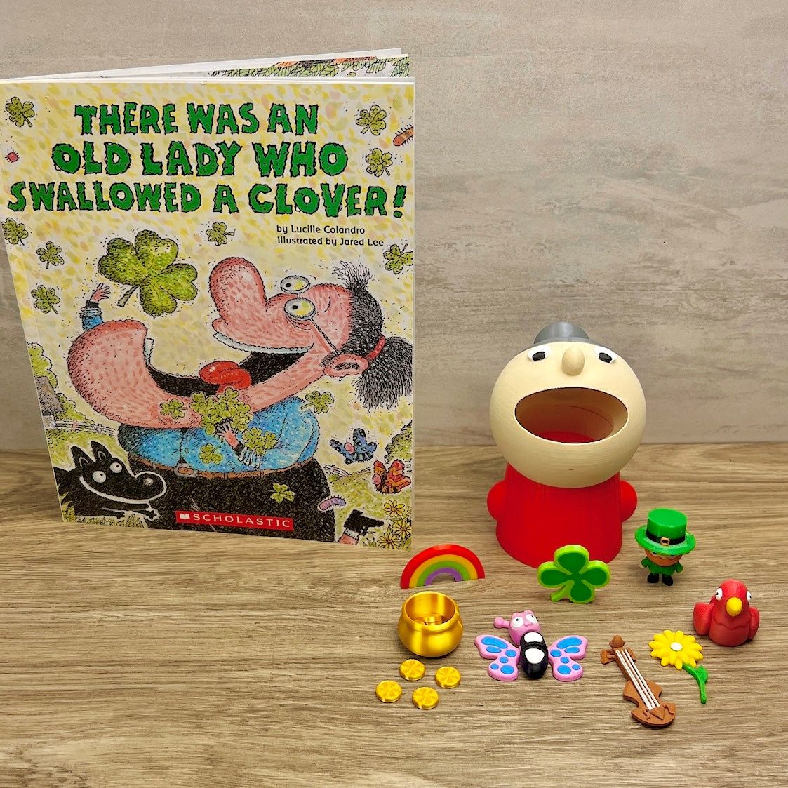 There Was An Old Lady Who Swallowed A Clover Read-Along Set (St. Patrick’s Day)