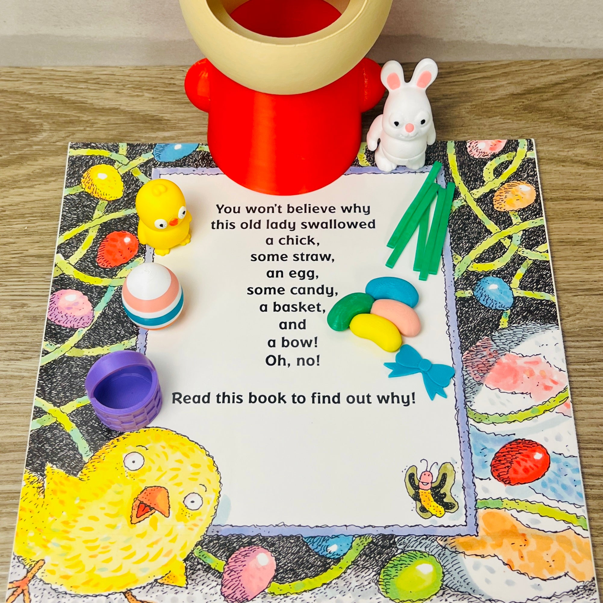 There Was An Old Lady Who Swallowed A Chick Read-Along Set (Easter)