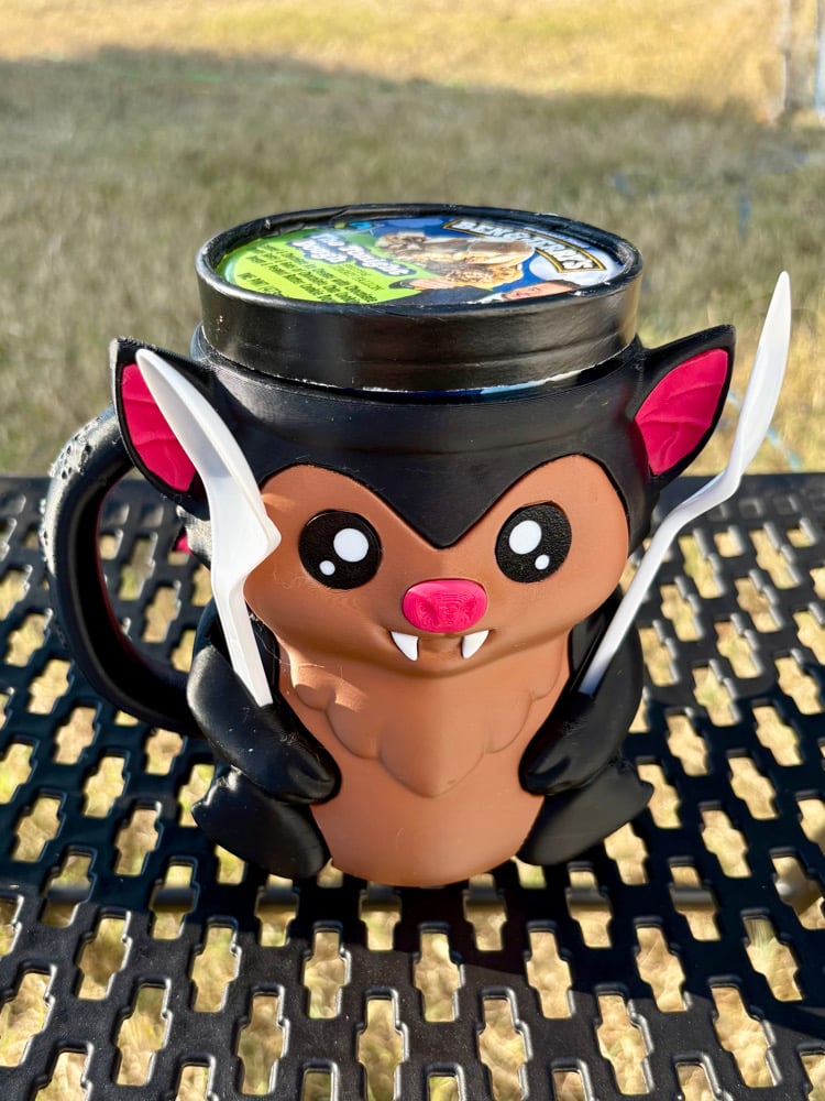 Bat Ice Cream Pint Holder